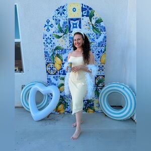 Jessica McClintock Yellow Bridal Dress ♡